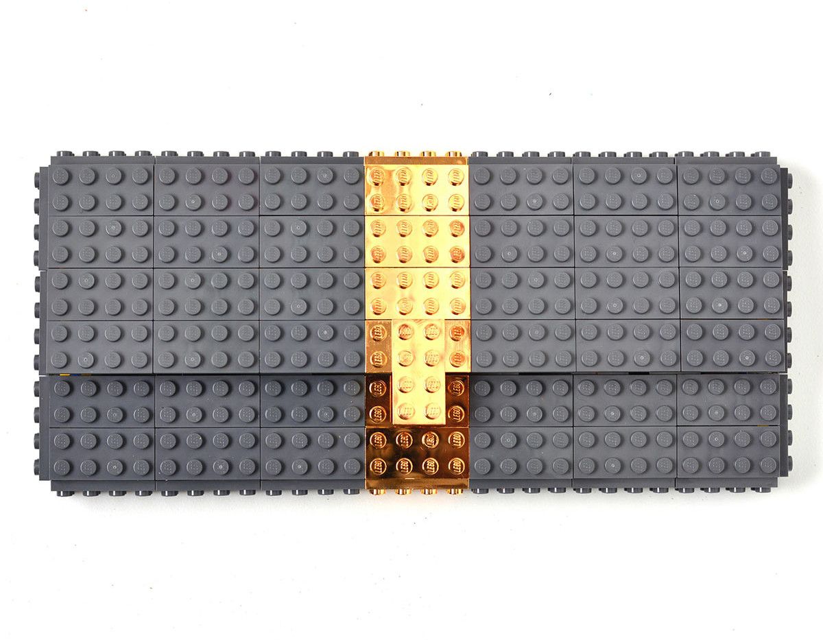 gold plated lego landbag