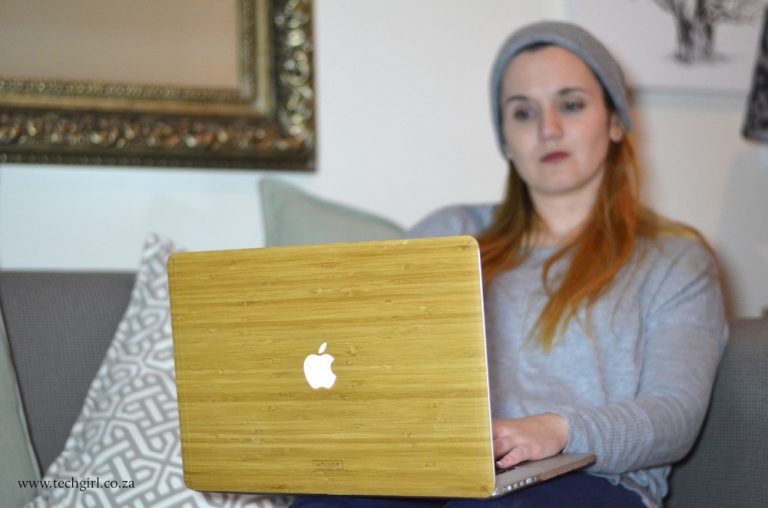wood MacBook cover
