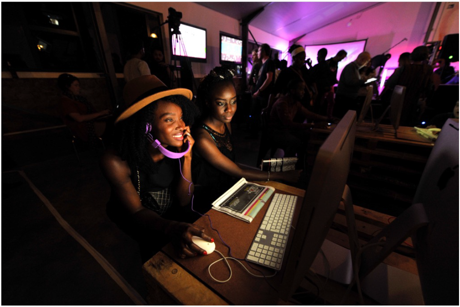 4 female game developers at the South African A MAZE festival