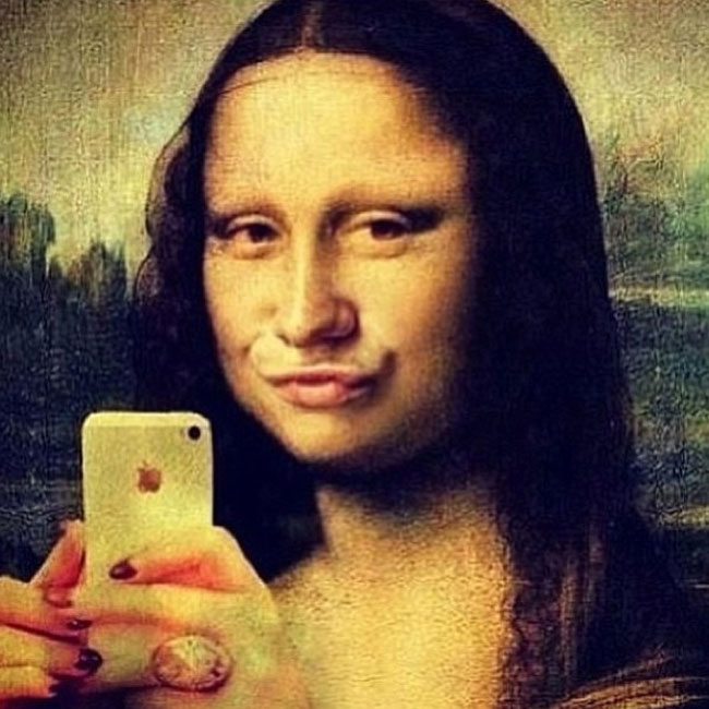 duck-face-selfie--mona-lisa