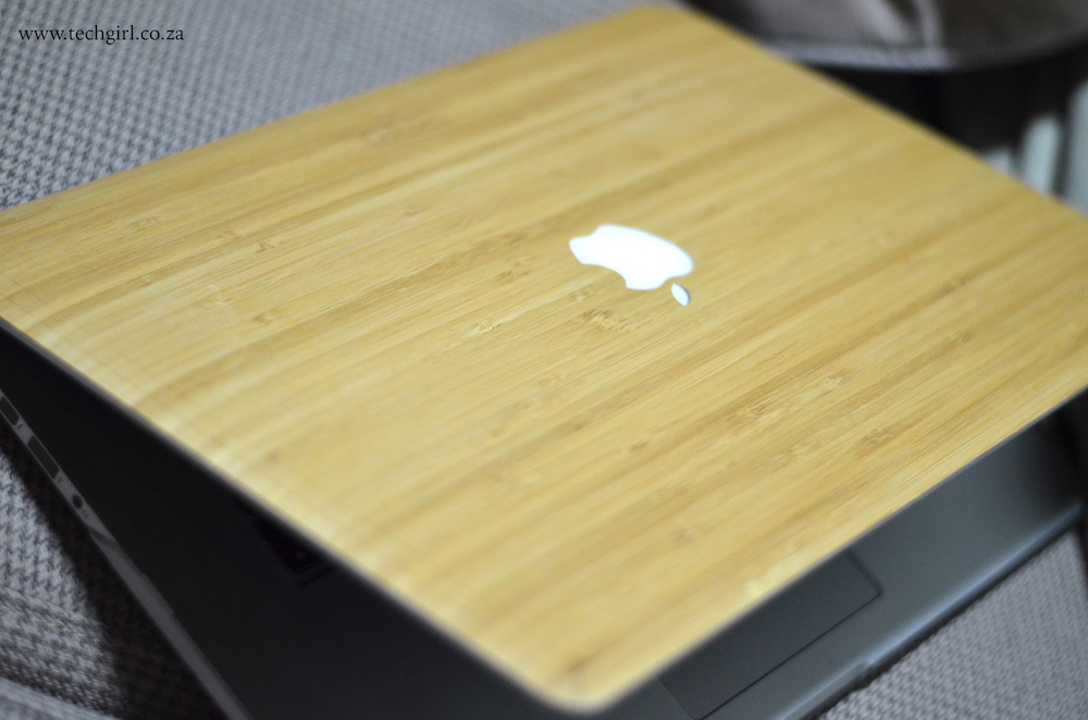 wood MacBook cover