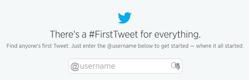 find first tweet