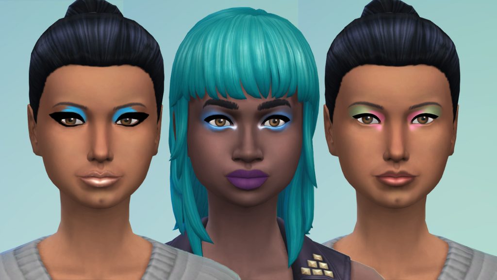 Sims 4 sims with MAC collaboration applied (xbox one)
