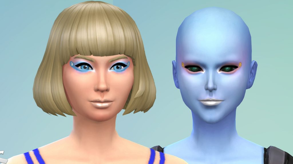 Sims 4 MAC Collaboration townie and alien