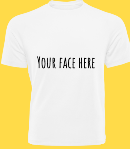 your face here t shirt