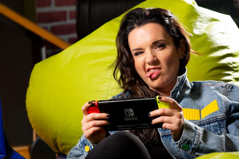 tech girl nintendo switch