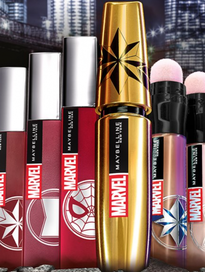 maybelline marvel collab