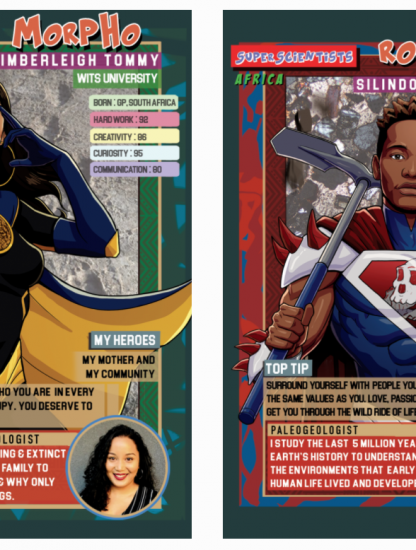 South African scientists are now Super Hero trading cards!