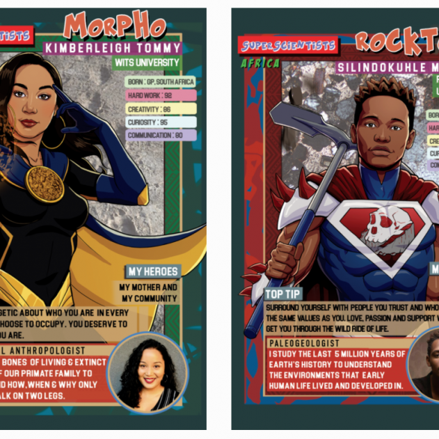 South African scientists are now Super Hero trading cards!