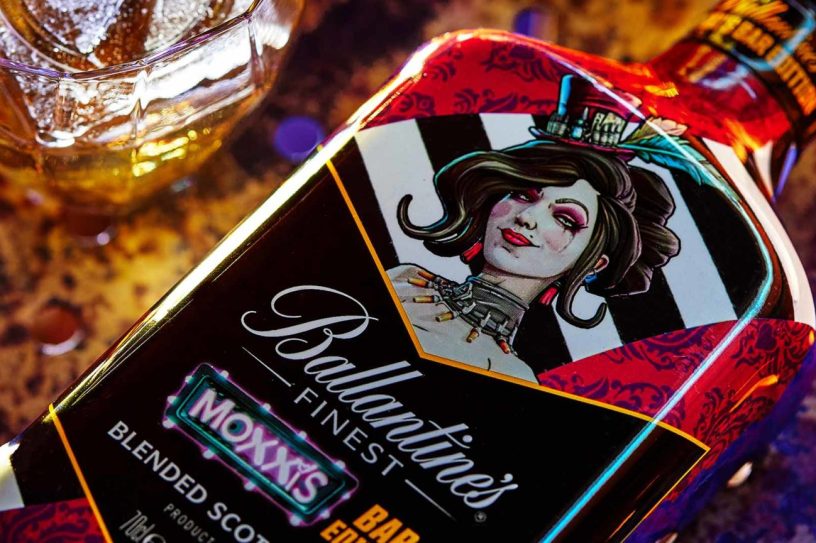 Mad Moxxi Ballantines whisky
