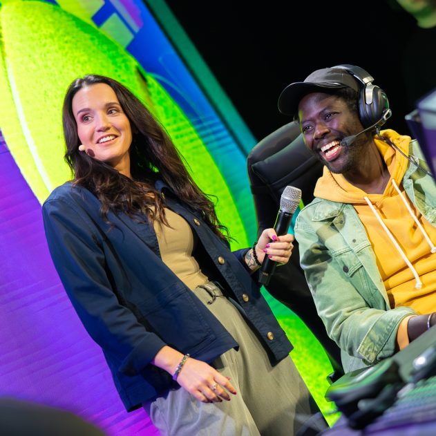 tech girl commentating wimbledon echamps 2024