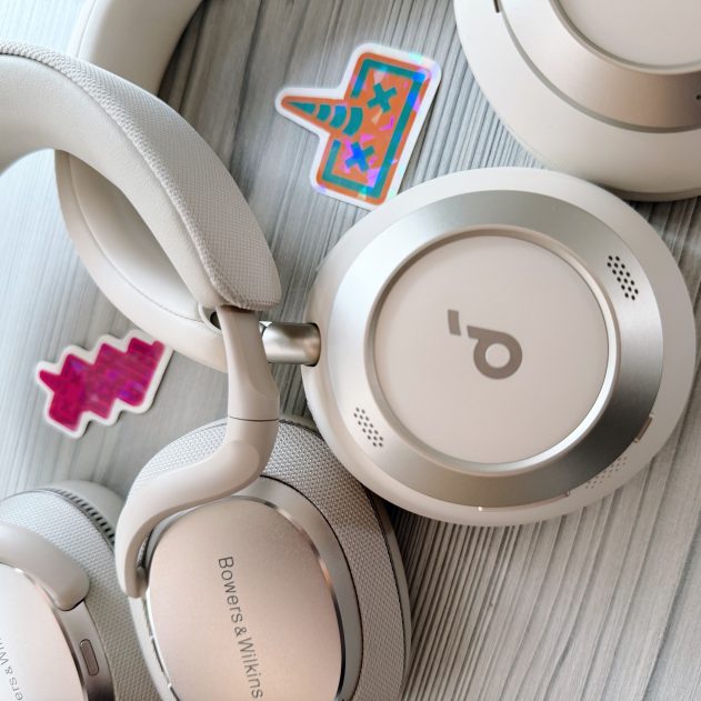 Soundcore Space One Pro and Bowers & Wilkins Px7 S3 headphones side by side on a table, showing comparison for South African buyers.